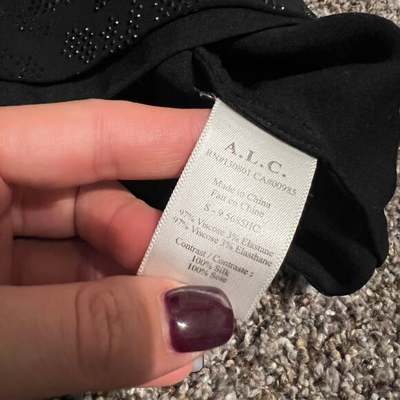 A.L.C. Rhinestone Leopard Two Piece Skirt Set Size 2 - Picture 9 of 12